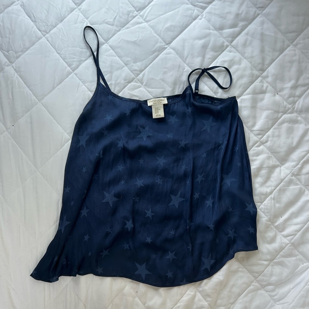 Cynthia Rowley Midnight Blue Star Camisole